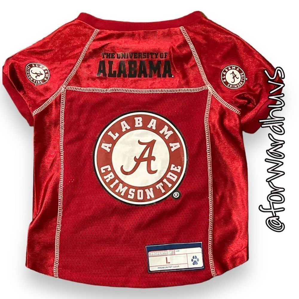 University of Alabama Crimson Tide Dog Jersey Size Large